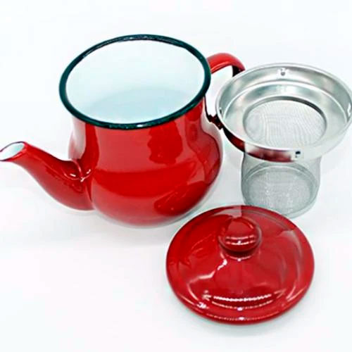TETERA 0.5LT ENLOZADA CON FILTRO PARA TE - Menajexpress.cl